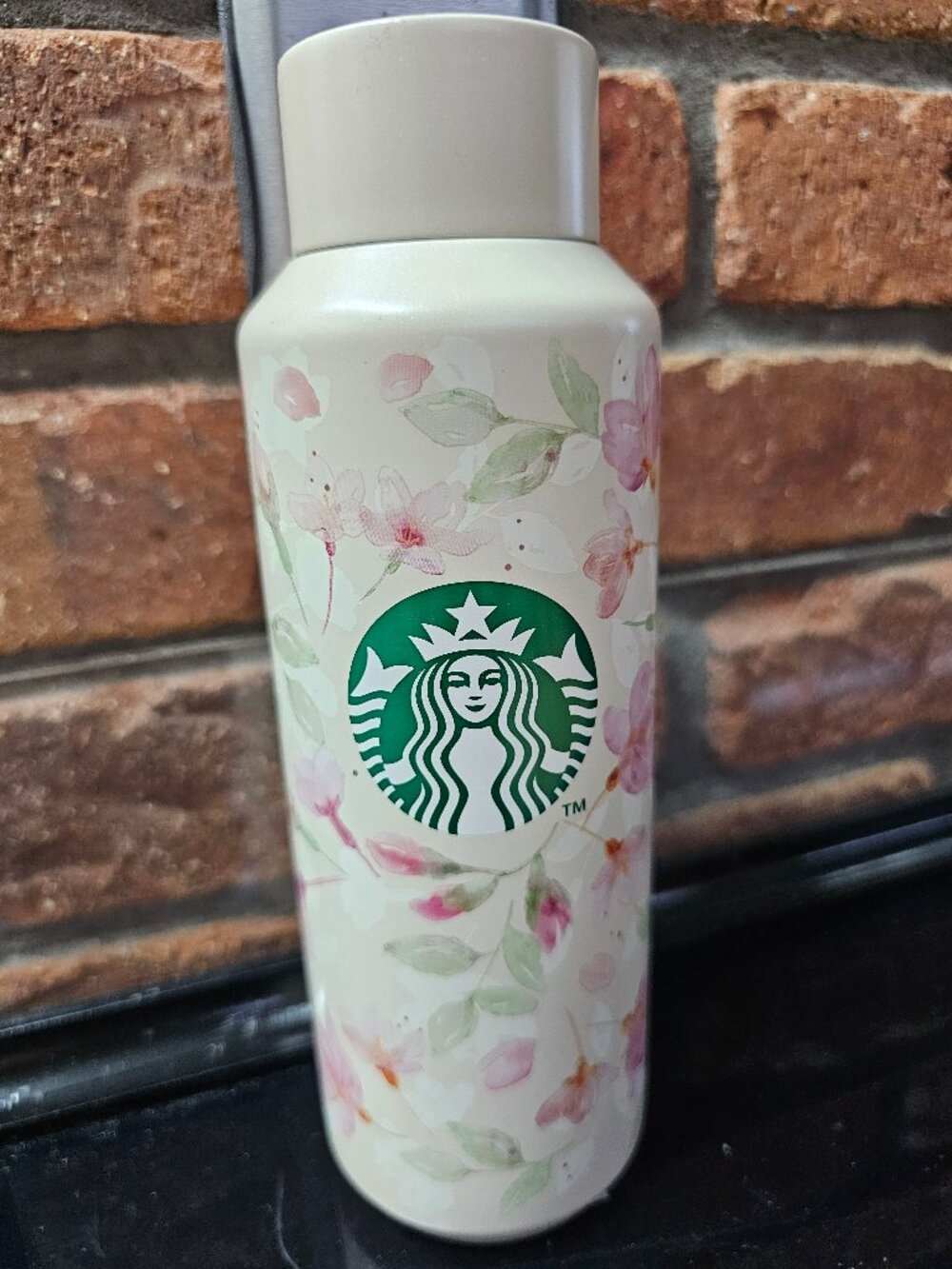 Starbucks Japan Imported Sakura 2024 Natural Stainless Steel Bottle 16oz NEW